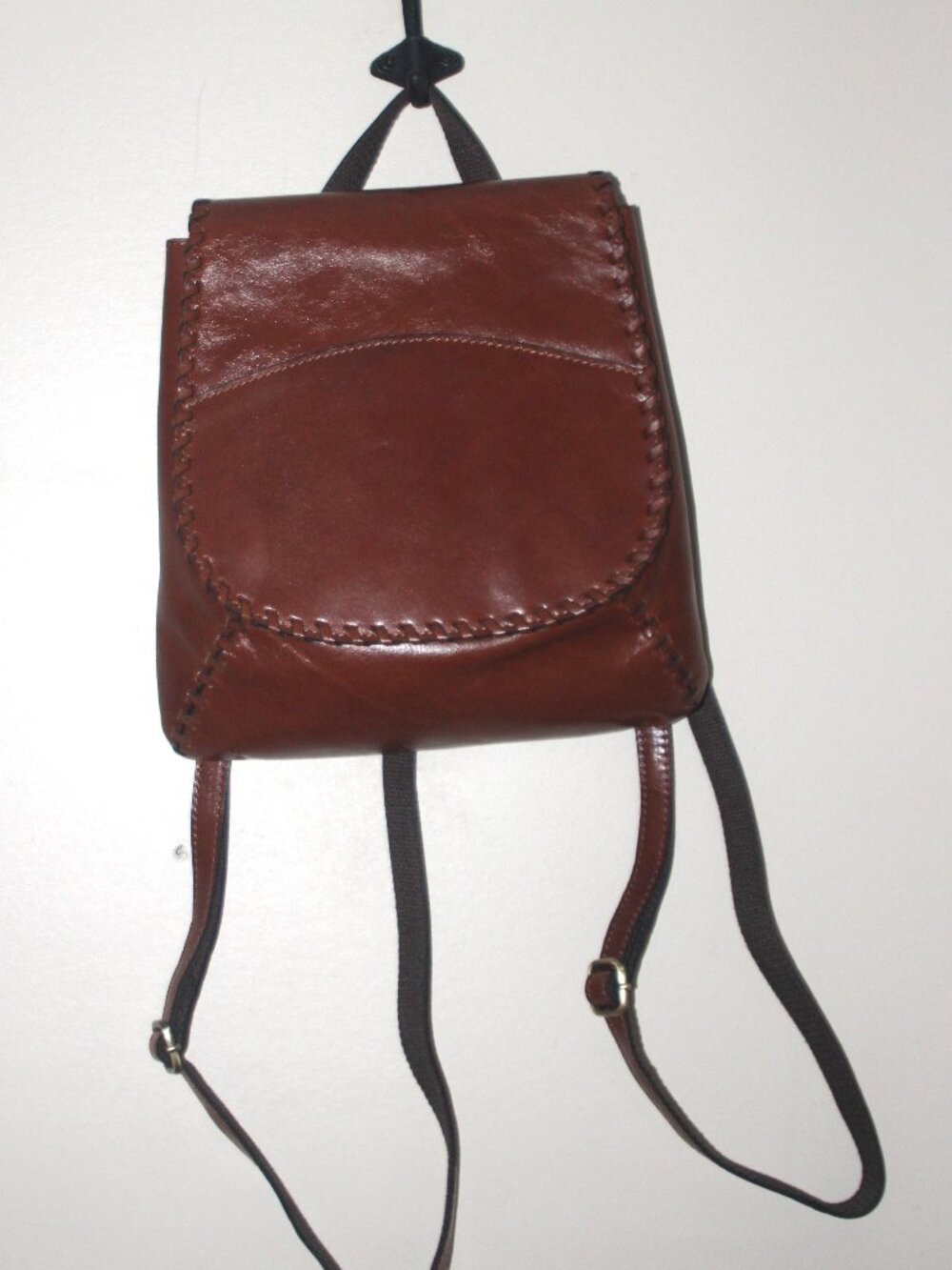 17a     NWT Patricia Nash Leather Kimina Backpack  COGNAG